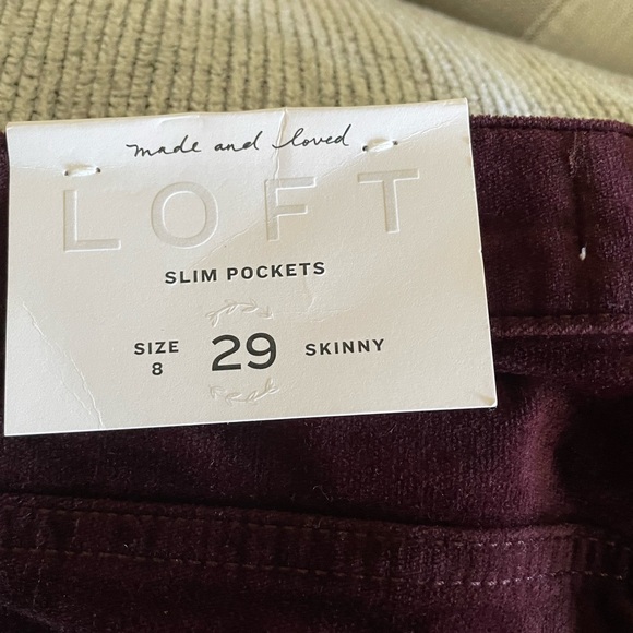 Ann Taylor loft velvet pants - Picture 3 of 3